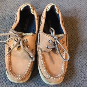 Sperry Top Siders slip on size 13M tan